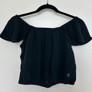 [NEW] Abercrombie Black Off-Shoulder Women's Top